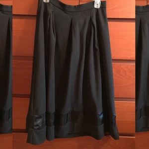 Black Aqua 50s Style Skirt